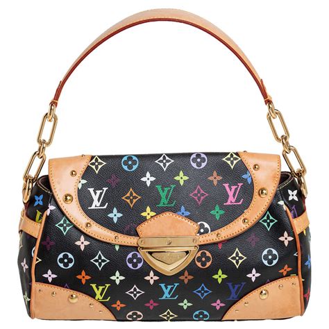 LOUIS VUITTON Monogram Multicolor Beverly MM Black